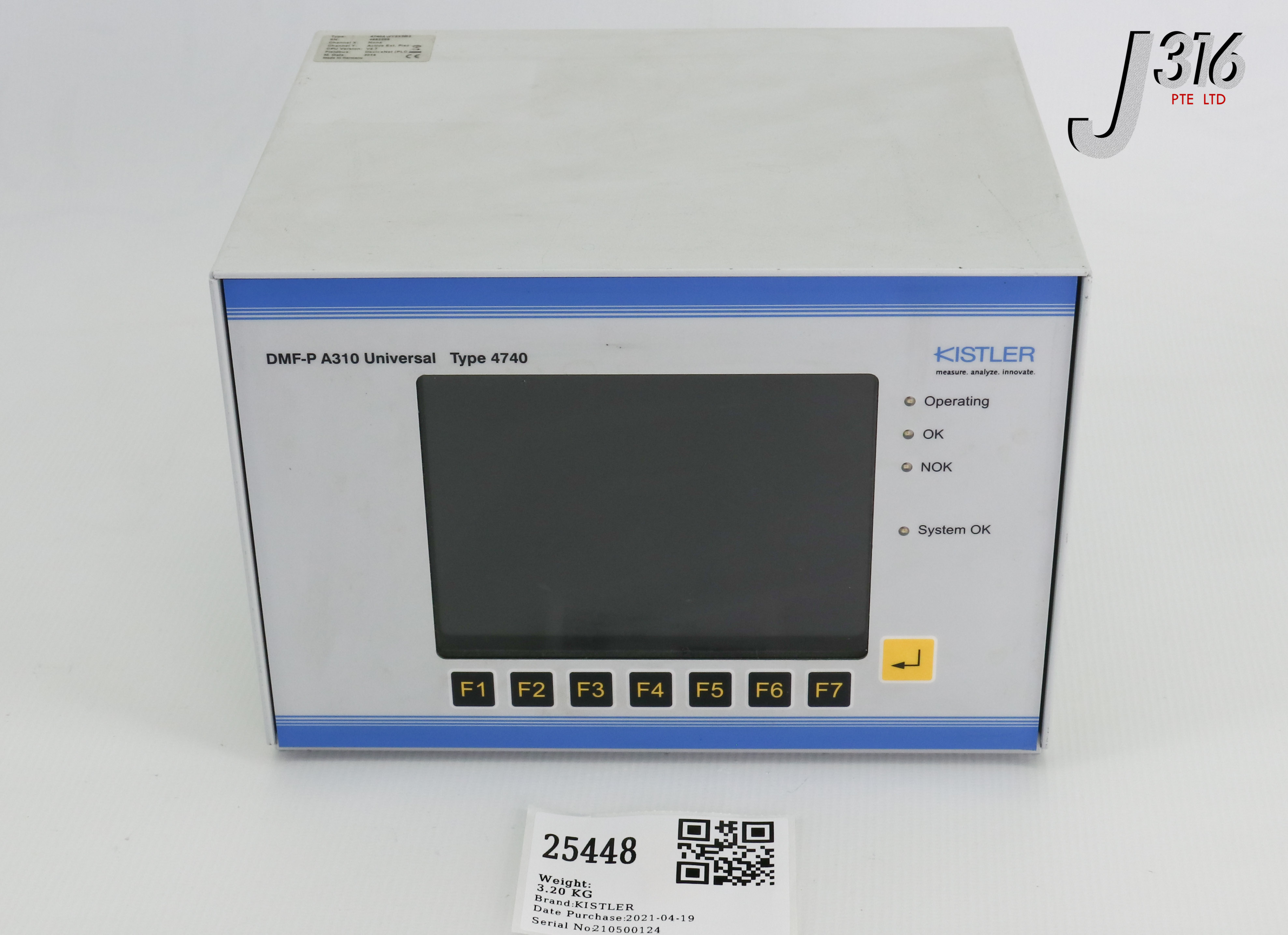Summer　SALE　⑨ 25448 KISTLER DMF-P A310 UNIVERSAL TYPE 4740, STRAIN GAGE CTLR
